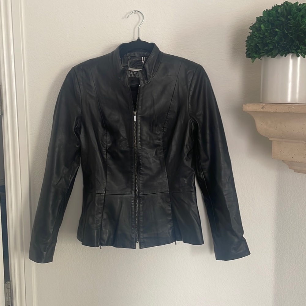 Badgley Mischka leather jacket